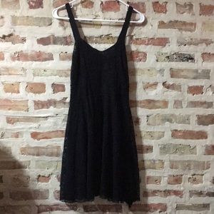 Free People black lace mini dress